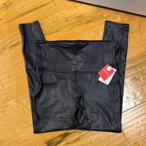 SPANX Black Leggings with Red Tag